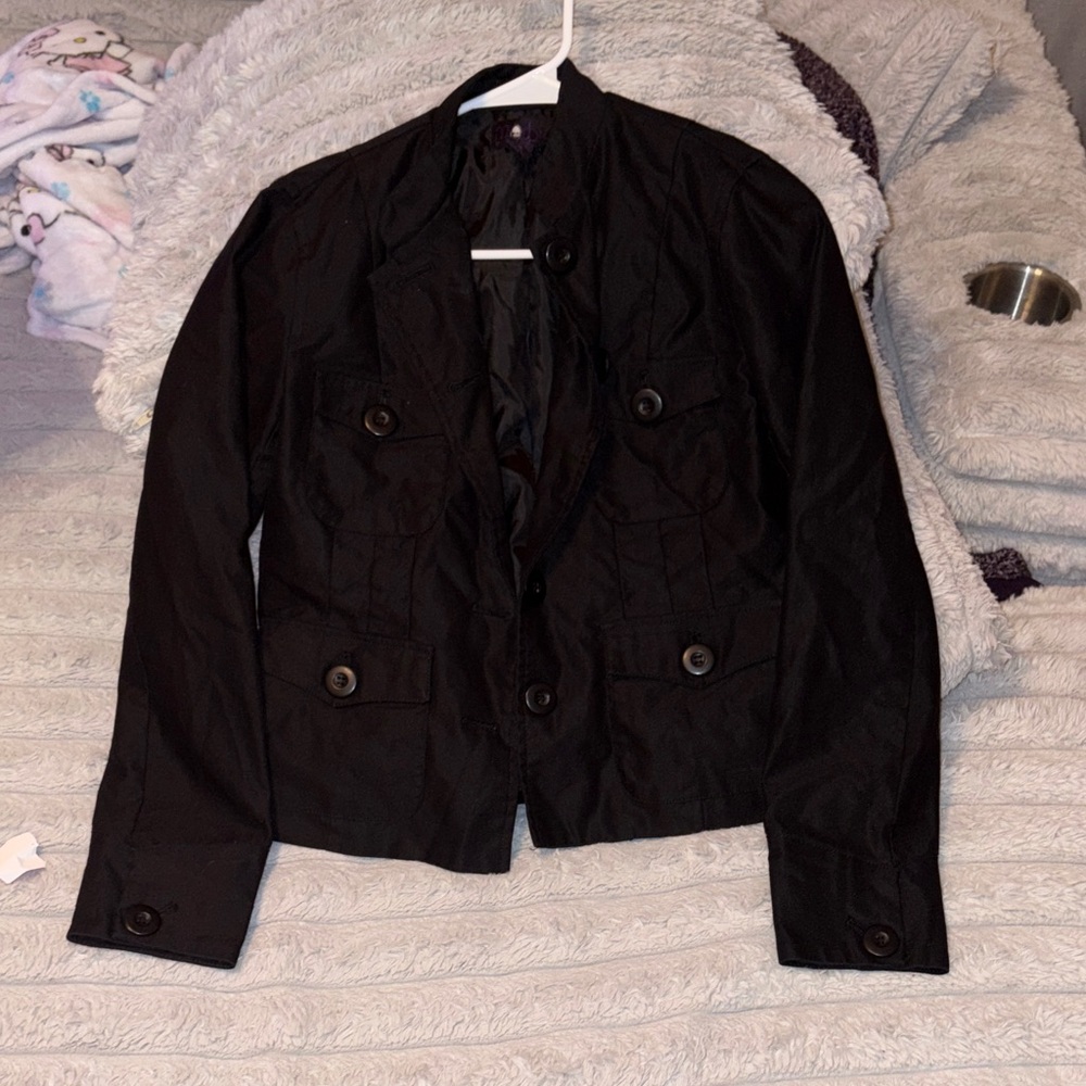 Black Button-Up Jacket